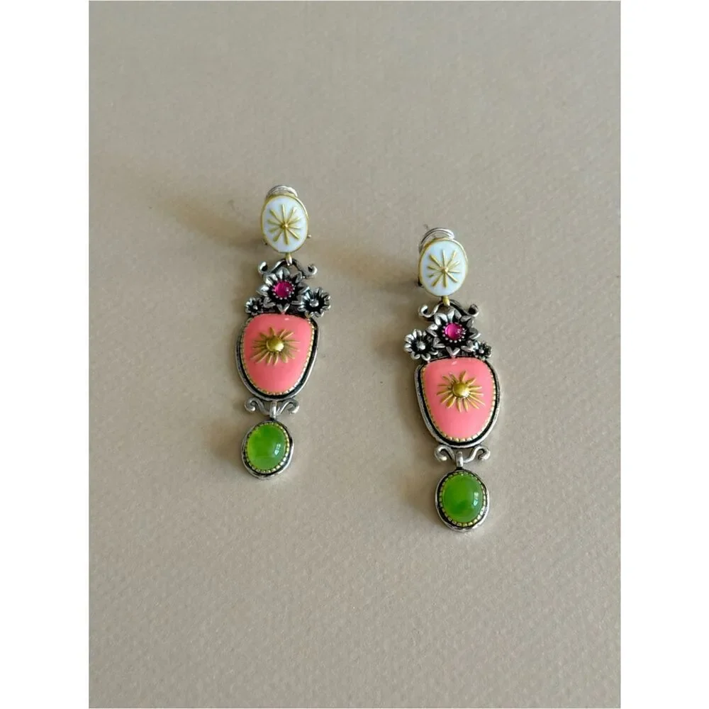 Boho Floral Drop Earrings N2166